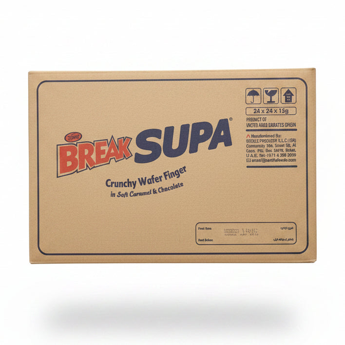 Tiffany Break Supa Caramel and Milk chocolate bars 24 (24x15gm)