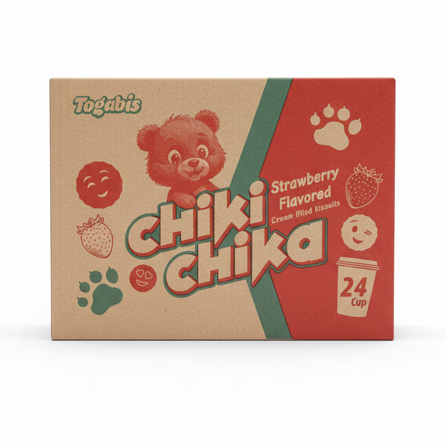 Togabis Chiki Choka Strawberry 125g X 24 Cups