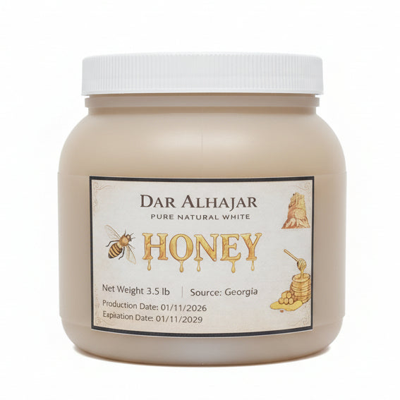 Dar Alhajar Pure Natural White Honey 3.5lb