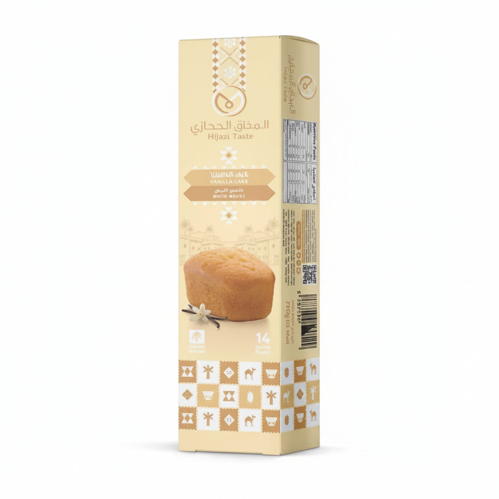 Hijazi Taste Date Cake Vanilla 14pcs
