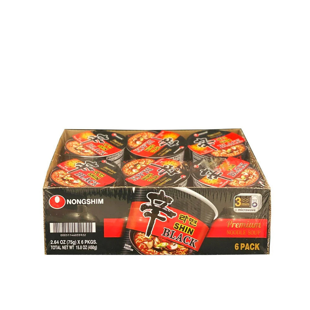 Shin Ramyun Black Cup 6x3.56 Oz