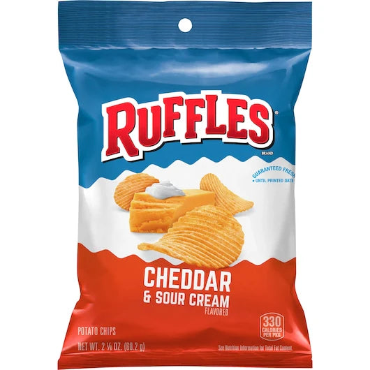 Ruffle Cheddar & Sour Cream 2.5oz 24ct