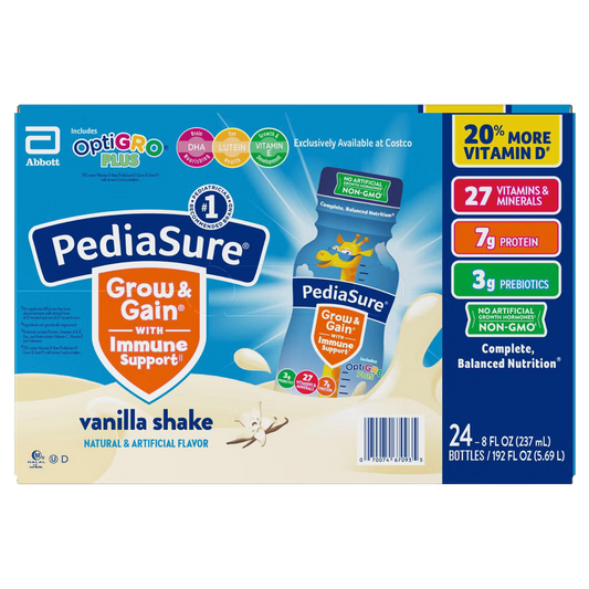 PediaSure Grow & Gain OptiGRO Plus Shake Vanilla 8oz 24ct
