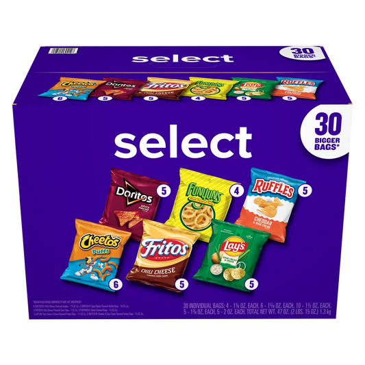 Frito-Lay Select Variety Pack Chips 30 pk
