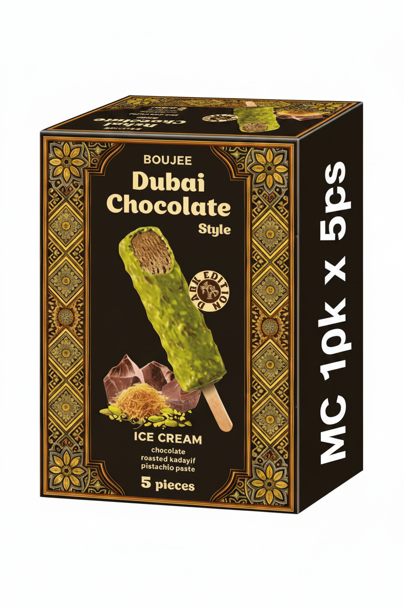 Boujee Dubai Ice Cream Choco Stick MC 10pk * 5 sticks (1 case =10)