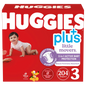 Huggies Plus Diapers Size 3 204ct