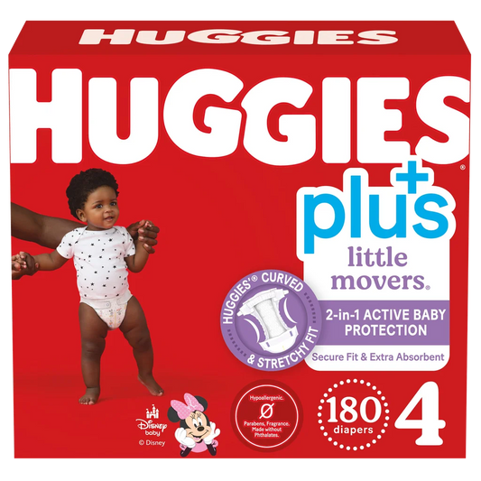 Huggies Plus Diapers Size 4 180ct