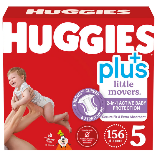 Huggies Plus Diapers Size 5 156ct