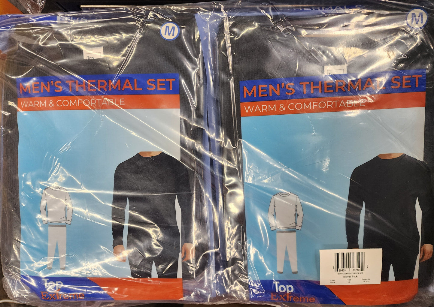 Thermal Set Black Medium 6Pk