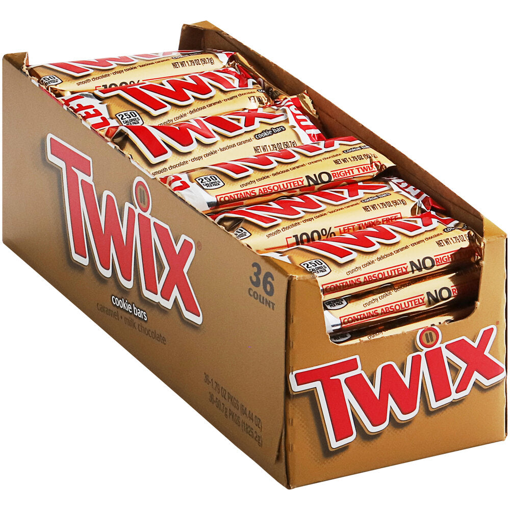 Twix Carmal Chocolate Cookie Bars 1.79oz 36ct