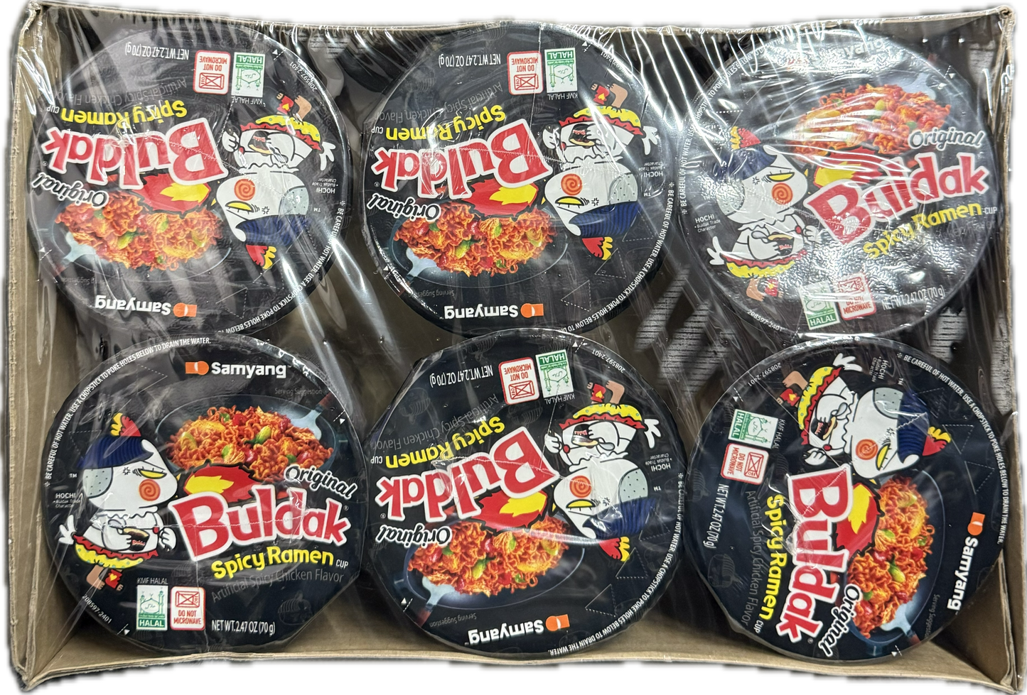 Buldak Spicy Chicken Ramen Cup 6x70 gm