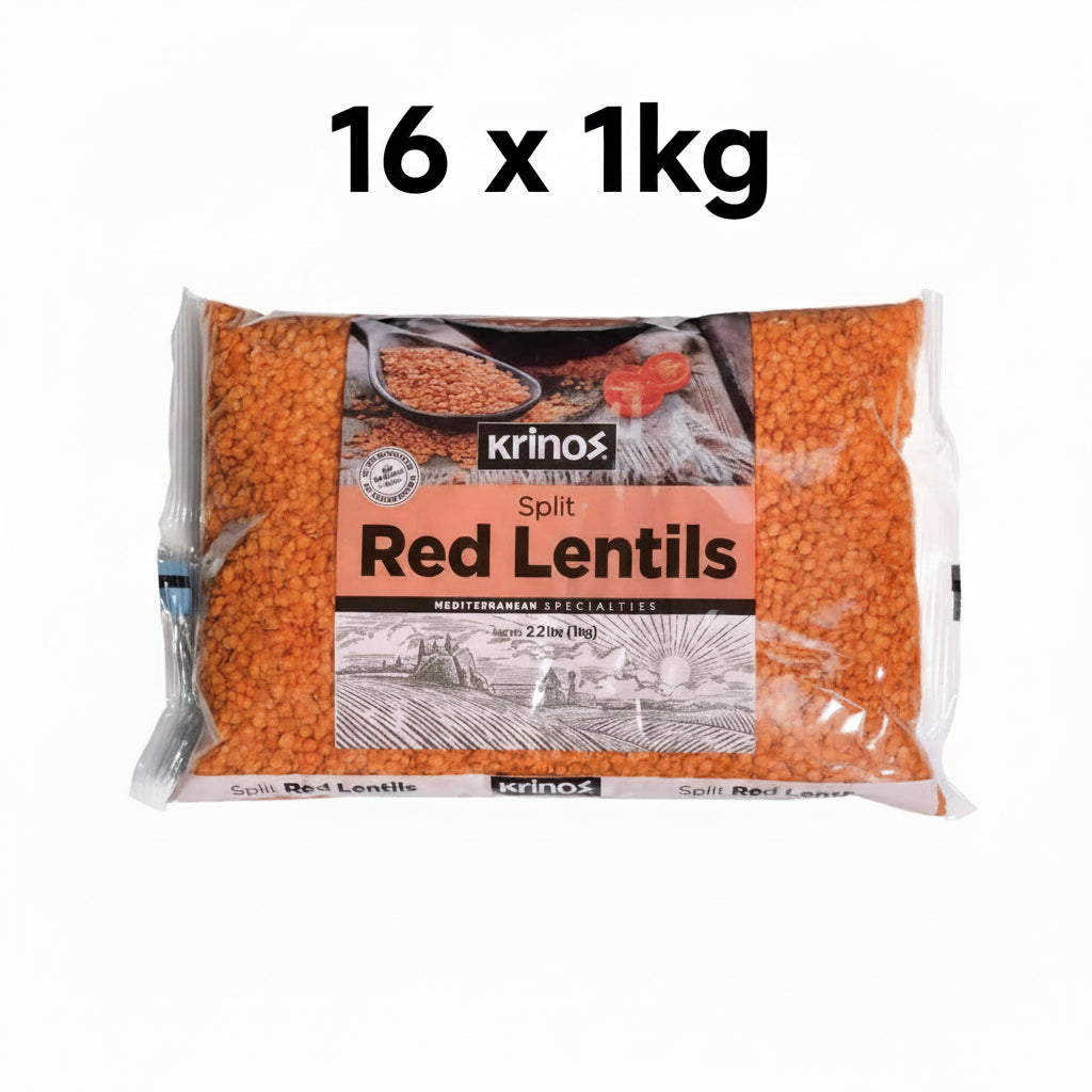Krinos Split Red Lentil 16x1Kg