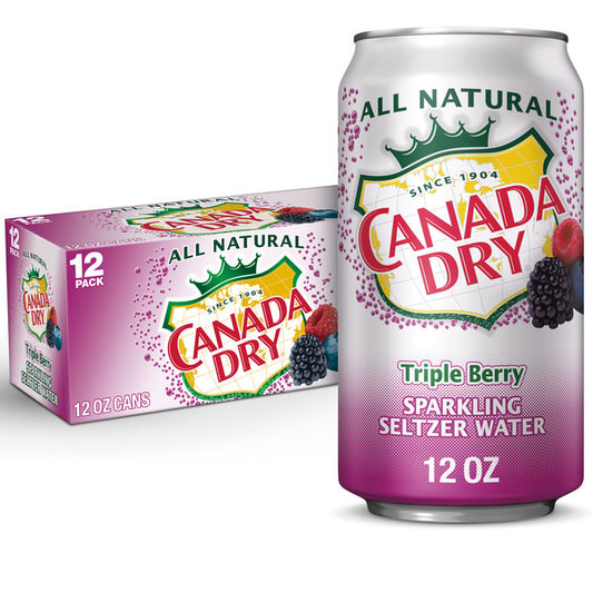 Canada Dry Triple Berry Seltzer 12x12oz