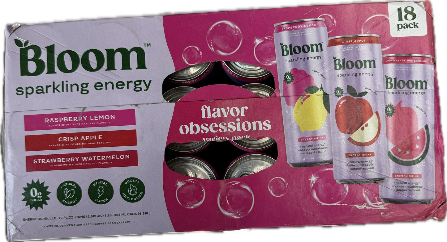 Bloom Sparkling Energy 18-pk