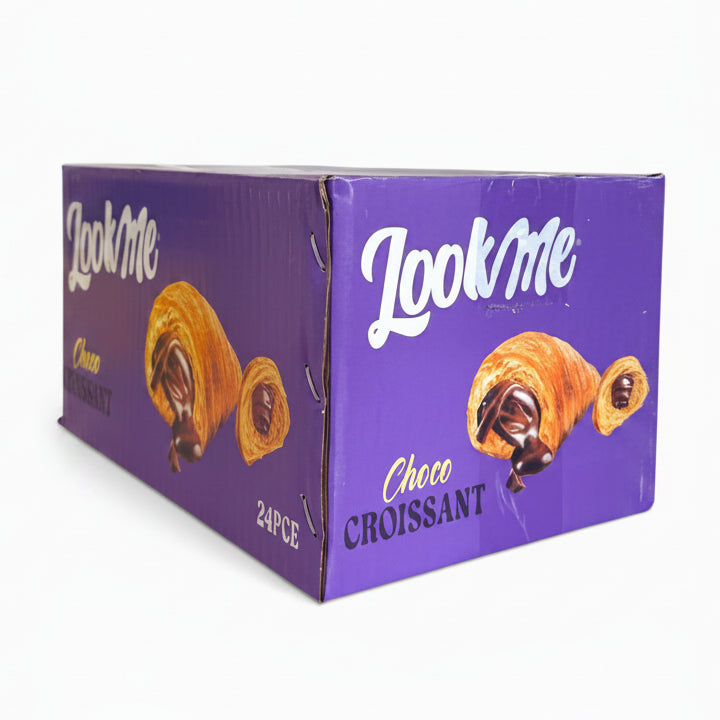 Box of LookMe Choco Croissant on a white background