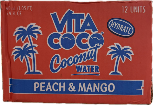 Vita Coco Peach and Mango 12x16.9 Oz