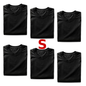 American Loom T Shirts Black S 6pk