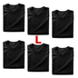 American Loom T Shirts Black L 6pk