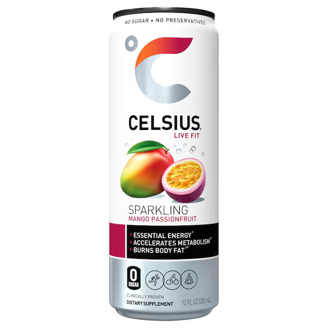 Celsius Sparkling Mango Passion 12/12oz
