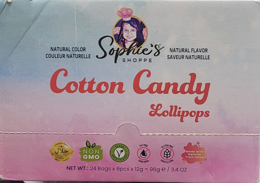 Cotton Candy Lollipops 8 x 12g