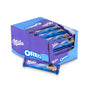 Box of Milka Oreo chocolate bars on a white background
