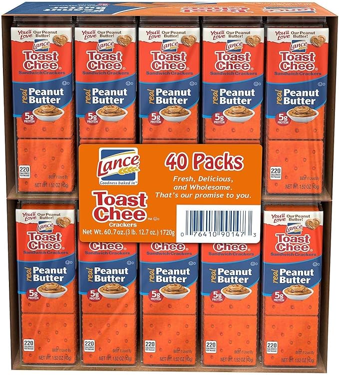 Lance Toast Chee Peanut Butter 40 Packs 60.7 oz