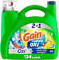 Gain Ultra Oxi waterfall Delight Scent Liquid Laundry Detergent 194oz 134 loads
