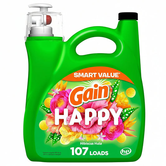 Gain Happy Laundry Detergent 154oz 107loads