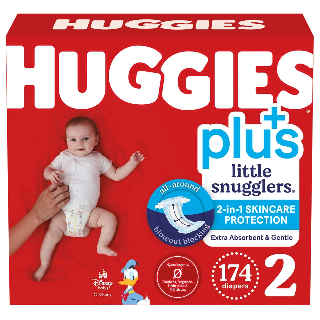 Huggies Plus Diapers Size 2 174ct