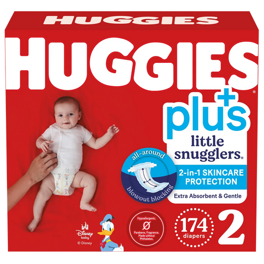 Huggies Plus Diapers Size 2 174ct