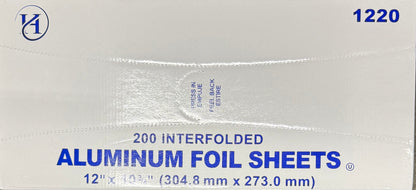 Aluminum Foil Sheets 1pk (12”x10” 200ct)