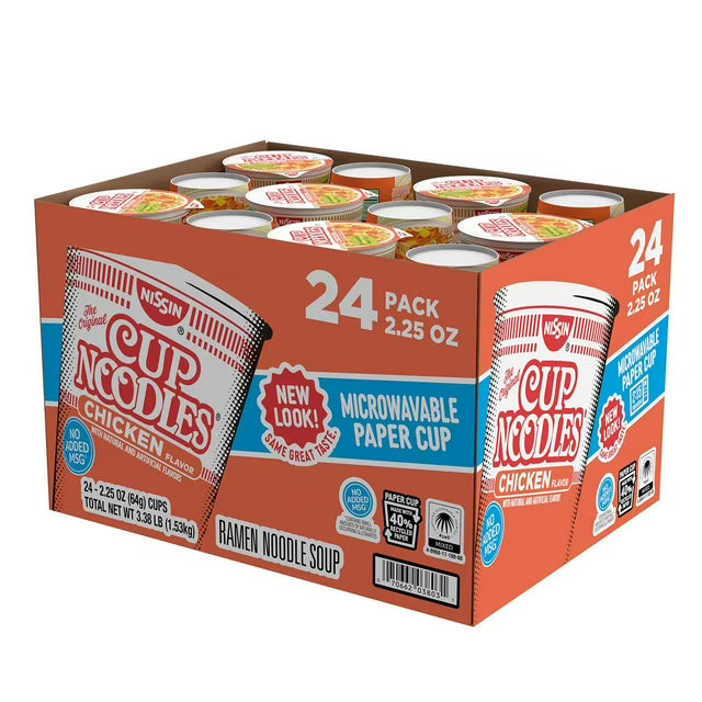 Nissin Cup Noodles Chicken 2.5Oz 24pack