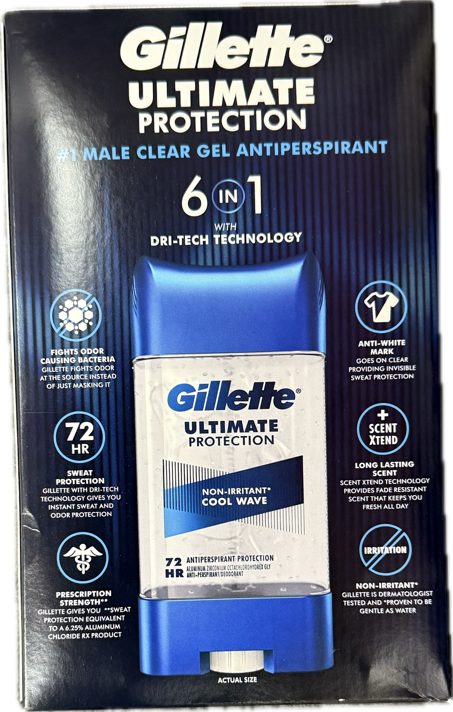 Gillette Gel Clear Antiperspirant 5pck