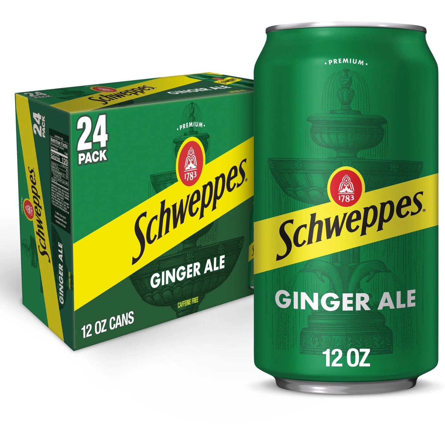 Schweppes Ginger Ale 12oz 24pk