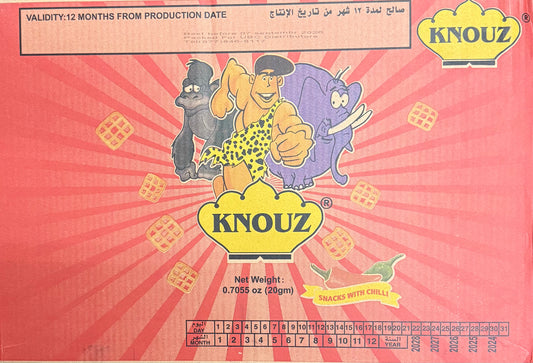 Knouz Snacks with Chilly MC 4*25x20 gm