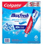 Colgate Max Fresh Toothpaste with Mini Breath Strips, Cool Mint, 5 pk./7.3 oz.