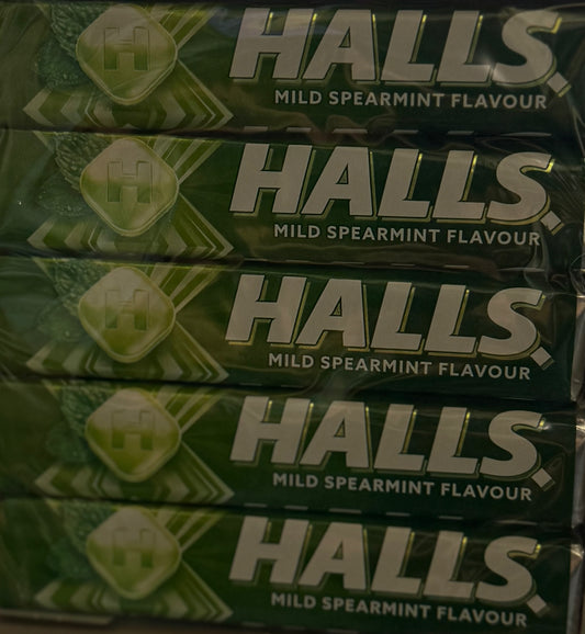 Halls Mild Spearmint Flavor 20x33.5gm