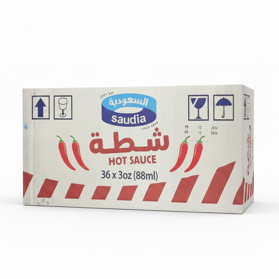 Saudia Hot Sauce 36x88ml