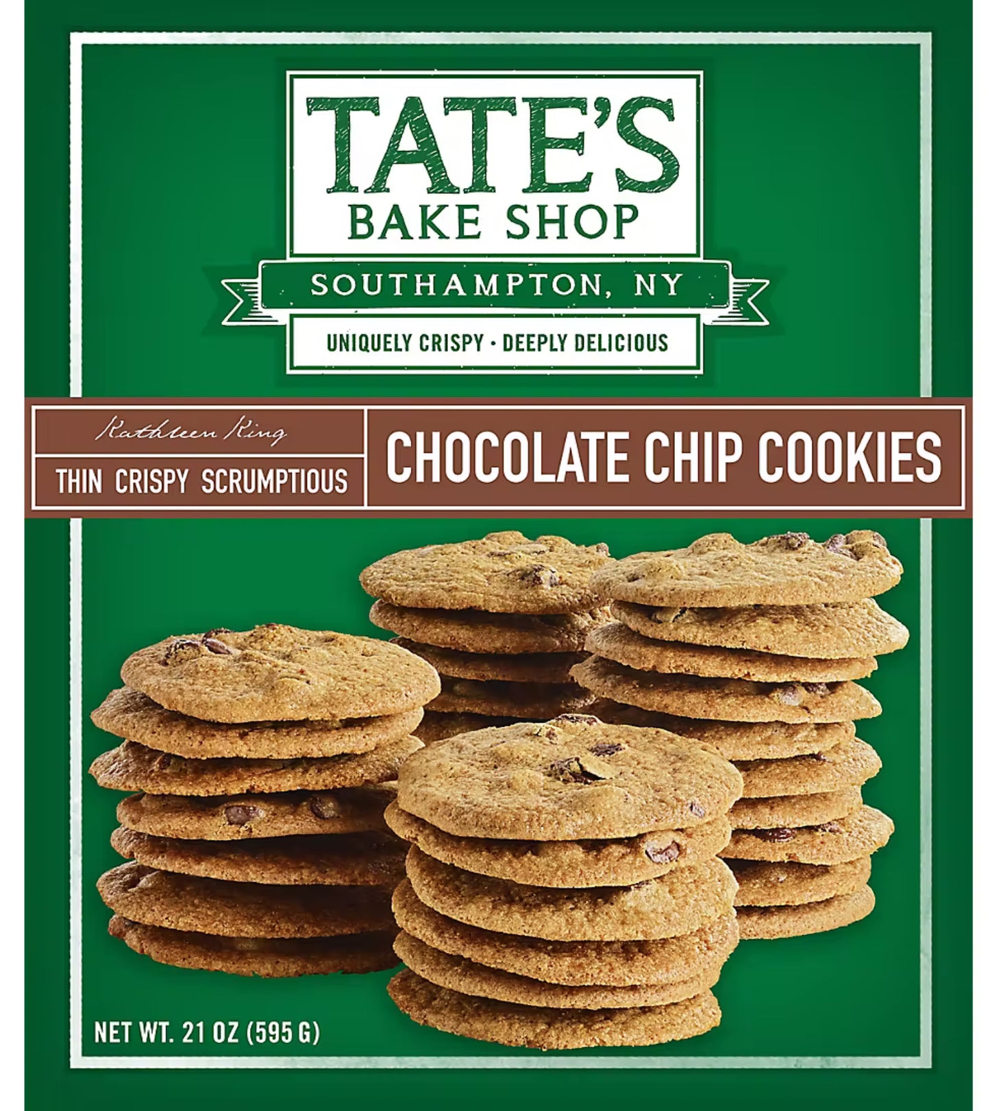 Tate's Bake Shop Chocolate Chip Cookies, 21 oz.
