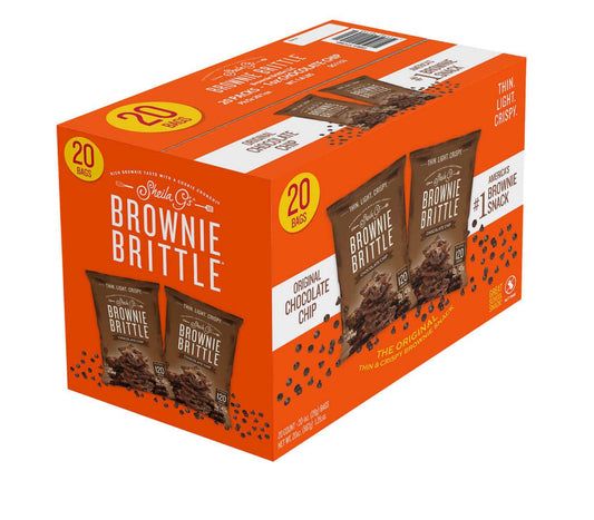 Sheila G's Brownie Brittle, Chocolate Chip, 1 oz, 20 ct