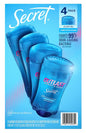 Secret Antiperspirant Deodorant for Women Outlast Clear Gel 2.6oz 4pk