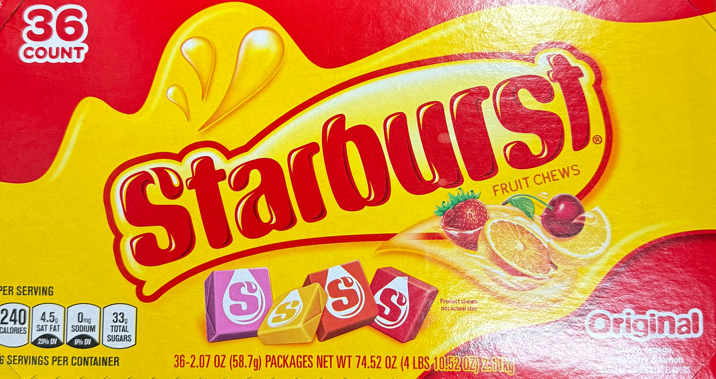 Starburst Fruit Chews Original 36 ct