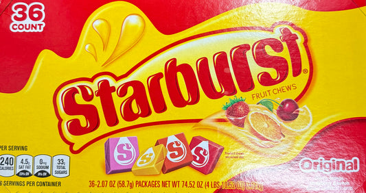 Starburst Fruit Chews Original 36 ct