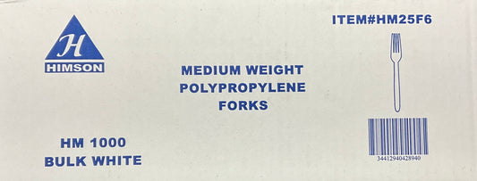 Himson Forks Medium weight White HM25F6