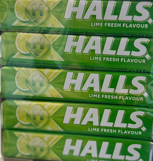 Halls Lime Fresh Flavor 20x33.5gm