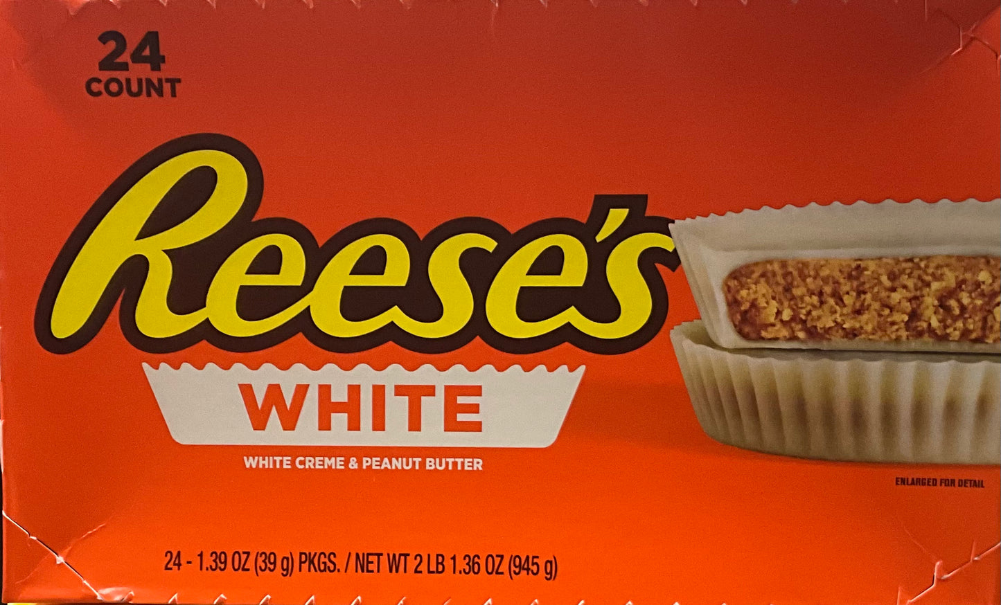 Reeses White Cream & Peanut Butter Cups 24ct
