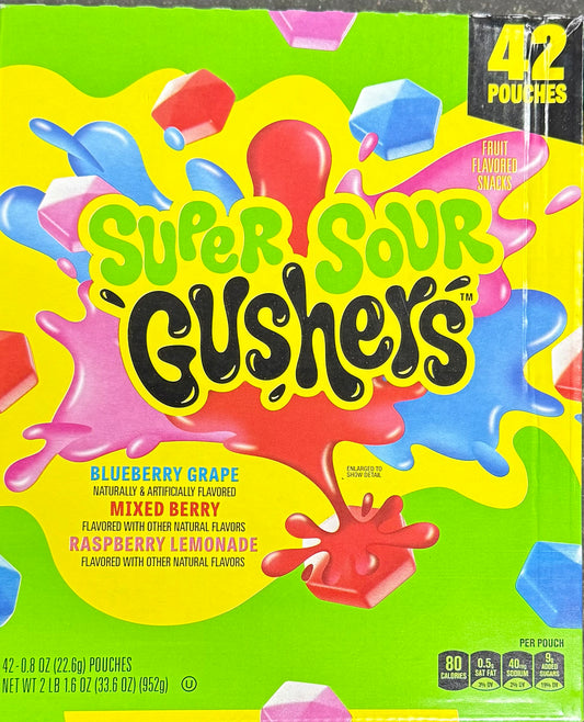 Super Sour Gushers 42 ct