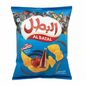 A packaged product with the brand name Al Batal prominently displayed, along with images of potatoes and ketchup, suggesting the product is a type of snack or food item.