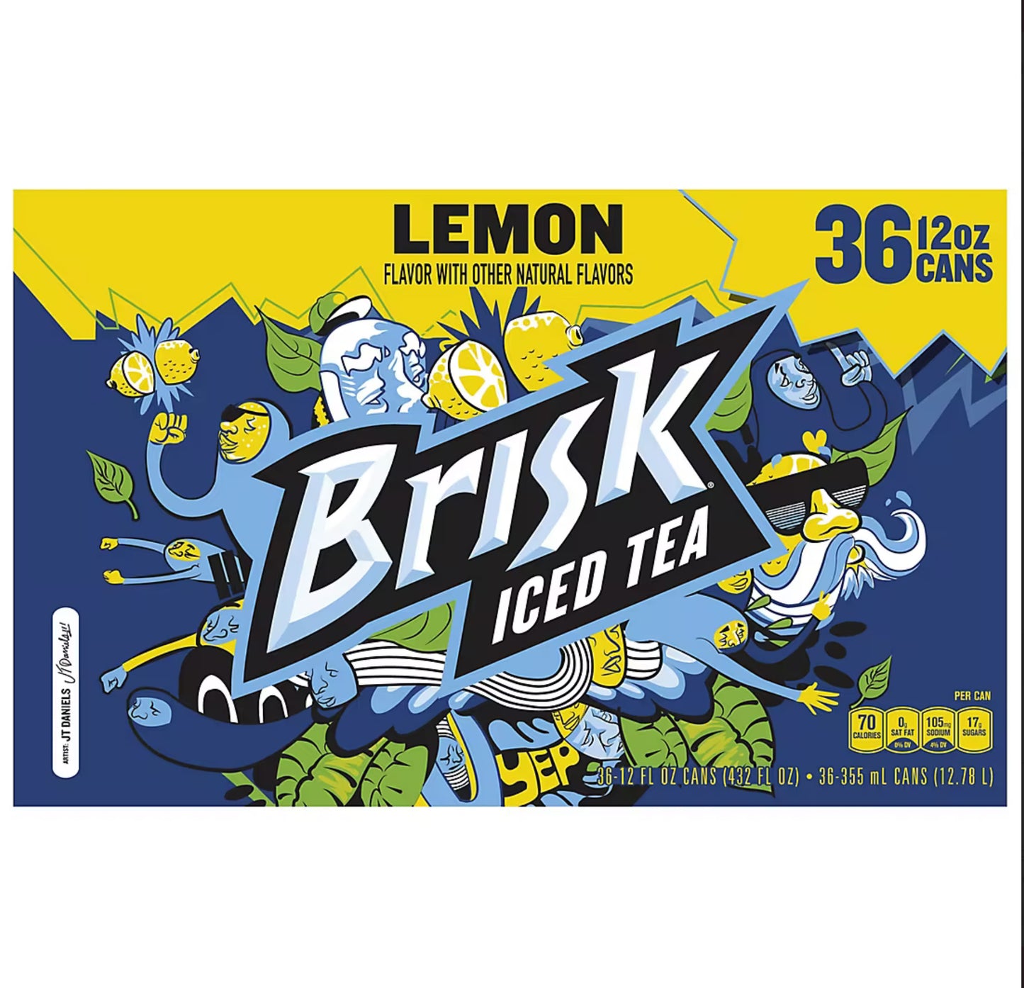 Lipton Brisk Lemon Iced Tea 36pk 12oz