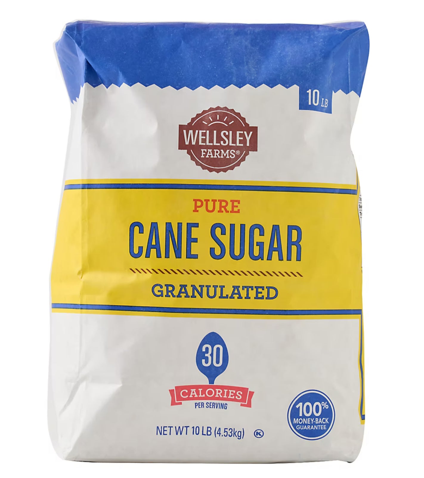 Wellsley Farms Premium Pure Cane Granulated Sugar, 10 lbs